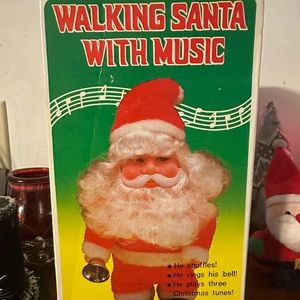 Vintage walking SANTA